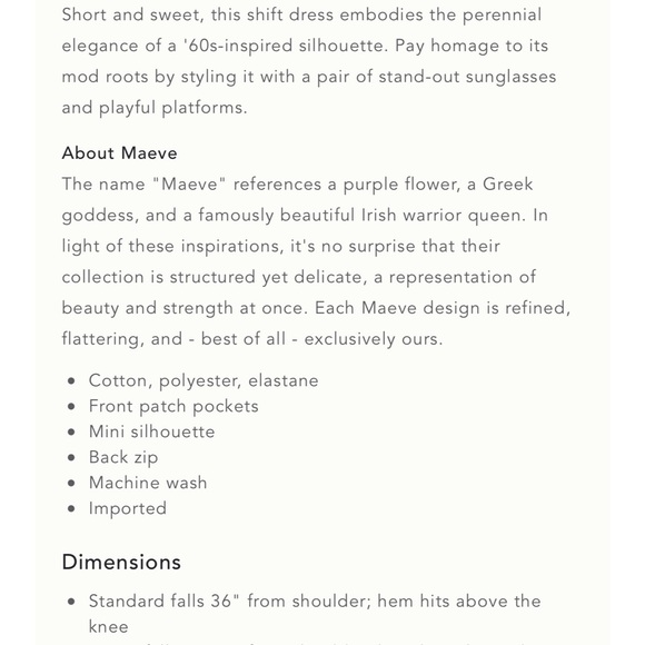 Anthropologie Maeve Patch-Pocket Mini Dress NWT SZ XL - Picture 10 of 10